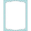 Barker Creek Turquoise Chevron Computer Paper, 50 sheets/Package 740